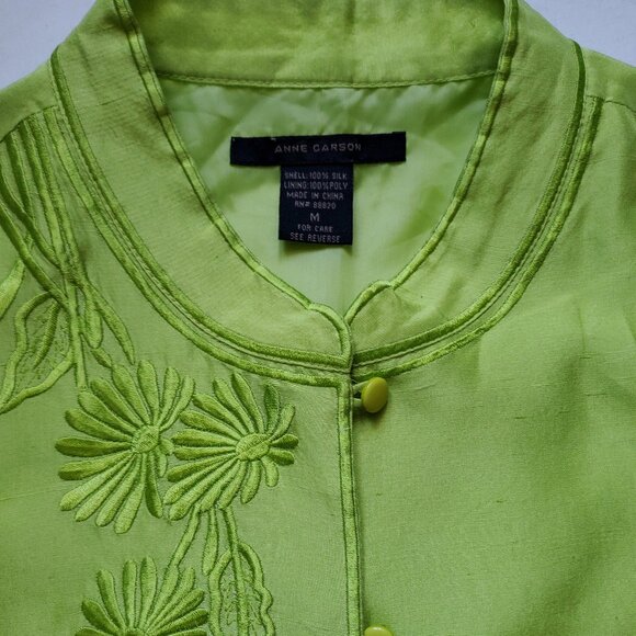 Anne Carson silk sleeveless lined blouse sz M - Picture 5 of 6